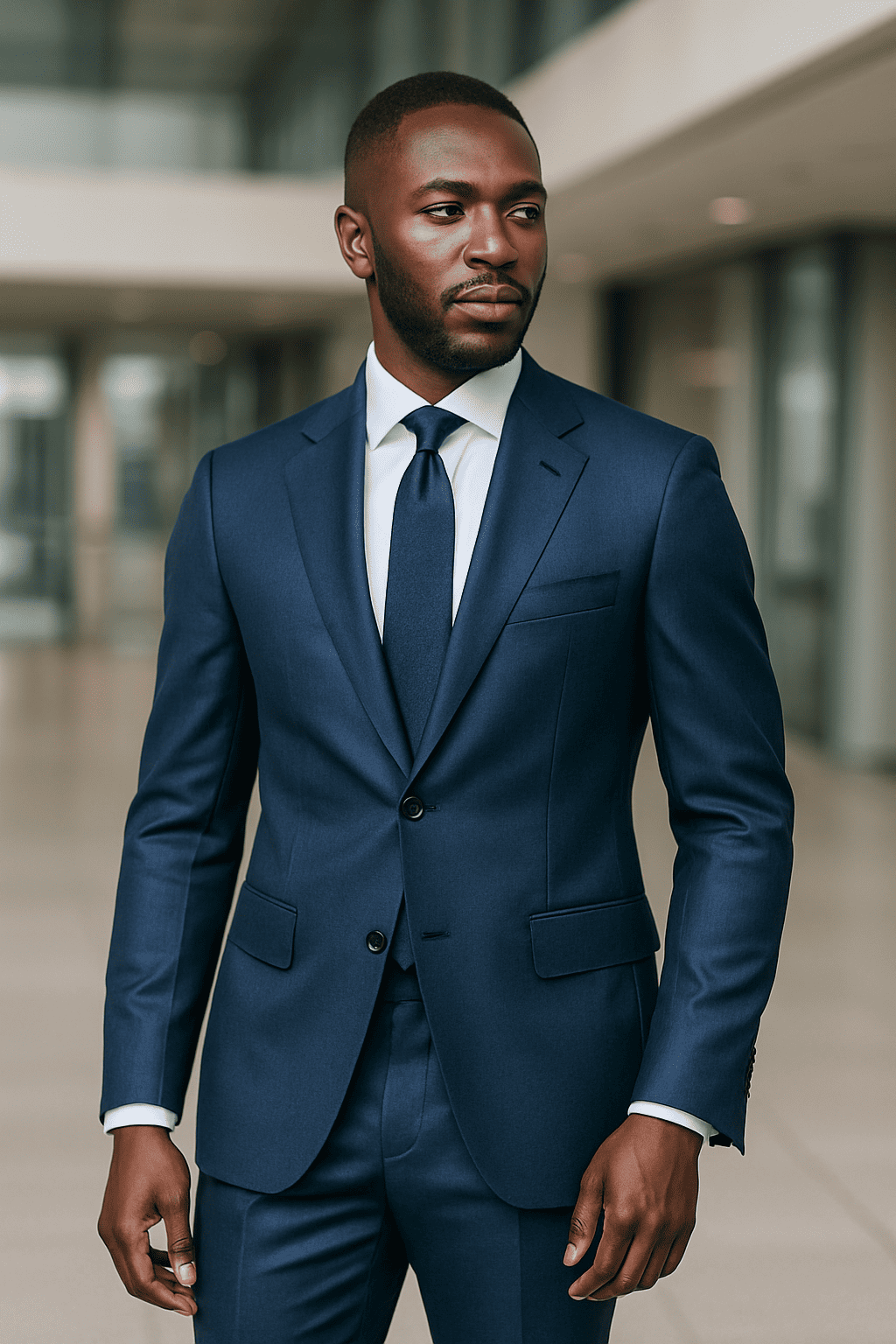 Costume d'Affaires Bleu Nuit